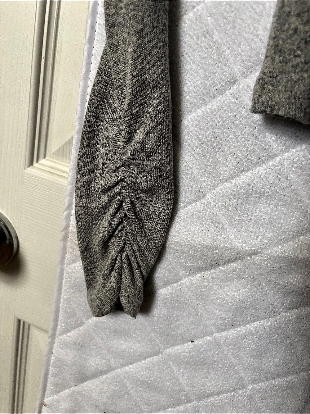 Garage CroppedGray Long Sleeve Ruched Top - Picture 3 of 3